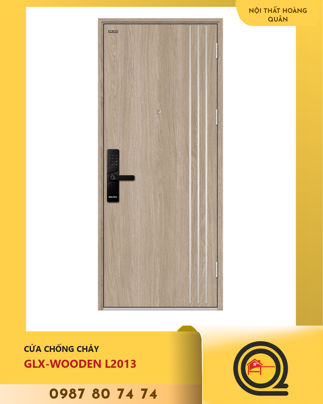 Cửa Gỗ Chống Cháy GLX-WOODEN L2013